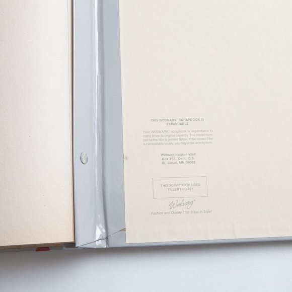 Vintage 80s Webmark Scrapbook Album Cat Kitten Hearts Autumn Rose by Webway USA - Picture 5 of 15